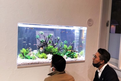 ハウスメーカーに水槽