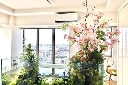 桜のアクアテラリウム